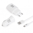 KIT Maillon Cargador Casa 2.4 + Cargador Coche 2.4A + Cable Micro USB 2.4 1M