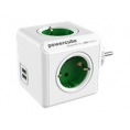 Regleta Powercube Original USB 4 Tomas White/Green