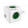 Regleta Powercube Original USB 4 Tomas White/Green
