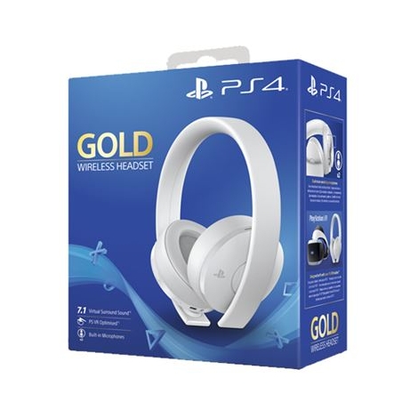 Auricular + MIC Sony Gold Wireless Headset White PS4