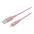 Cable Celly USB 2.0 a Macho / Apple Lightning Macho 1M Pink