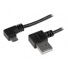 Cable Startech USB 2.0 a Macho / Micro USB B Macho 2M Acodado
