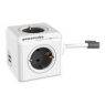 Regleta Powercube Extended USB 4 Tomas White/Grey 1.5M