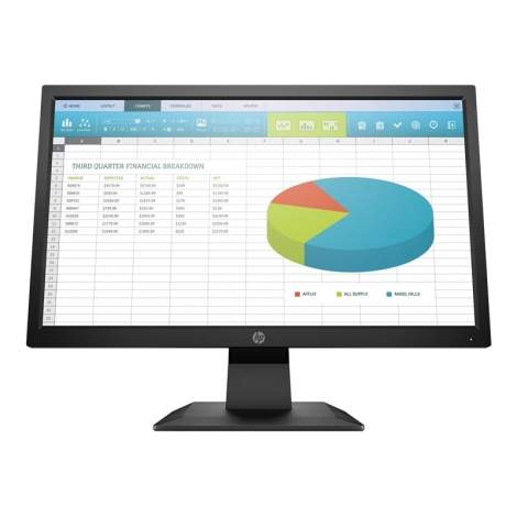 Monitor HP 19.5" HD P204 1600X900 5ms VGA HDMI DP Black