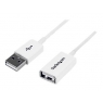 Cable Startech USB 2.0 a Macho / a Hembra 1M White