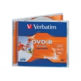 DVD-R Verbatim 4.7GB 16X Printable Caja 10U
