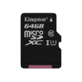 Memoria Micro SD Kingston 64GB Class 10 80Mpbs + Adaptador