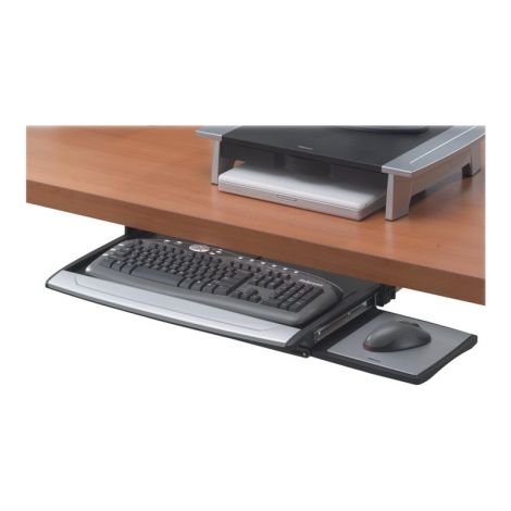 Bandeja Teclado Fellowes Deslizante Deluxe Office Suite para Escritorio Black