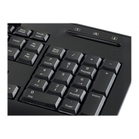 Teclado Conceptronic Ckbesmartid con Smart Card Black