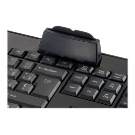 Teclado Conceptronic Ckbesmartid con Smart Card Black