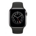 Apple Watch Serie 6 GPS + 4G 44MM Graphite Stainless Steel + Correa Sport Black