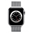 Apple Watch Serie 6 GPS + 4G 44MM Silver Stainless Steel + Correa Milanese Loop Silver