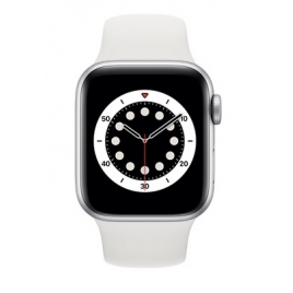 Apple Watch Serie 6 GPS 40MM Silver Aluminium + Correa Sport White