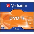 DVD-R Verbatim 4.7GB 16X Caja 5U