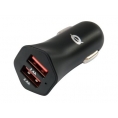 Cargador USB Conceptronic Carden 24W 2Xusb Black para Coche 12V Camion 24V