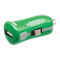 Cargador USB HT 5V 2.1A Green para Coche