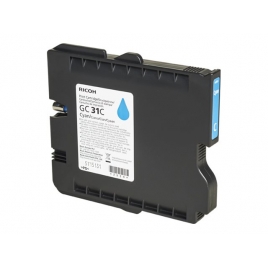Cartucho GEL Ricoh GC31 Cyan GXE2600 GXE3300 GXE3350 GXE5550 1000 PAG