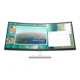 Monitor HP 34" Wqhd E344C Curvo 3440X1440 16MS HDMI DP USB Reg Silver