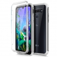 Funda Movil Back + Front Cover Cool Silicona 3D Transparente para LG Q60 / K50