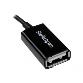 Adaptador Startech OTG Micro USB Macho / USB Hembra Black