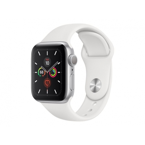 Apple Watch Serie 5 GPS + 4G 40MM Silver Aluminium + Correa Sport White