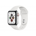 Apple Watch Serie 5 GPS + 4G 40MM Stainless Steel + Correa Sport White