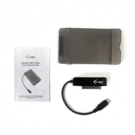 Carcasa Disco Duro 2.5" I-TEC Mysafe Sata USB-C 3.1 Black