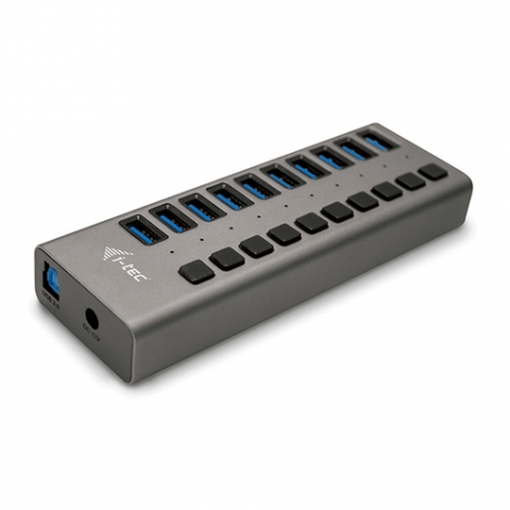 HUB I-TEC USB 3.0 10 Puertos USB 3.0 On/Off