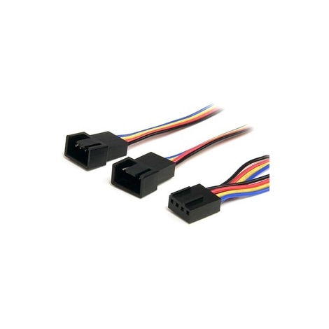 Cable Startech Molex FAN 4P Hembra / 2X Molex FAN 4P Macho PWM 0.3M
