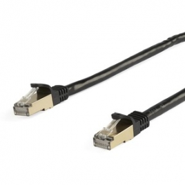 Cable Startech red RJ45 CAT 6 5M Black