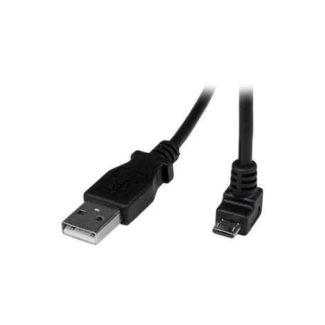 Cable Startech USB 2.0 a Macho / Micro USB B Macho 2M Acodado