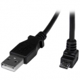 Cable Startech USB 2.0 a Macho / Micro USB B Macho 2M Acodado