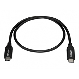 Cable Startech USB-C Macho / USB-C Macho 0.5M Black
