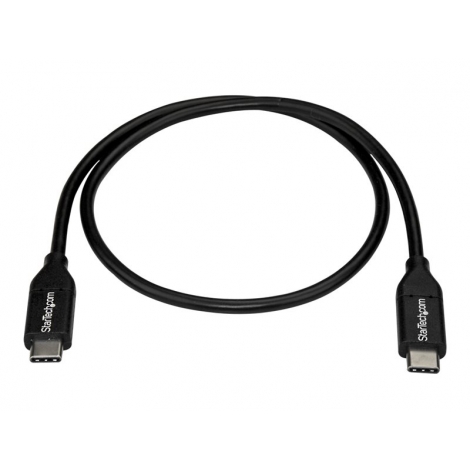 Cable Startech USB-C Macho / USB-C Macho 0.5M Black