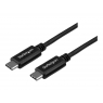 Cable Startech USB-C Macho / USB-C Macho 0.5M Black