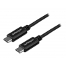 Cable Startech USB-C Macho / USB-C Macho 0.5M Black
