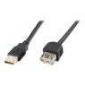 Cable Digitus USB 2.0 a Macho / a Hembra 3M