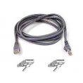 Cable Kablex red RJ45 CAT 6 1M Grey