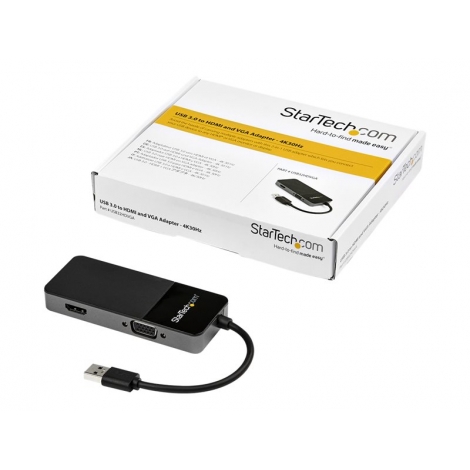 Adaptador Startech Video Externo USB 3.0 / HDMI + VGA