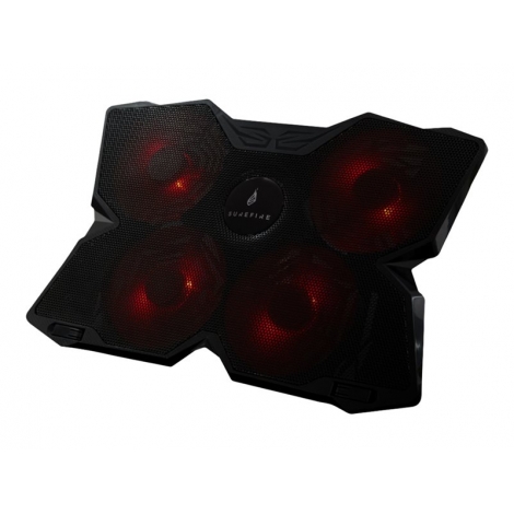 Base Refrigeradora Verbatim Gaming Surefire 17" 4 Ventiladores LED red Black