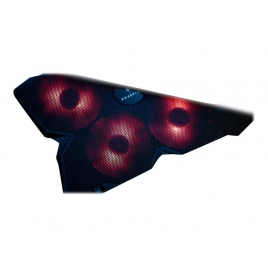 Base Refrigeradora Verbatim Gaming Surefire 17" 4 Ventiladores LED red Black