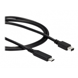 Cable Startech USB-C Macho / Mini DisplayPort 1M Black