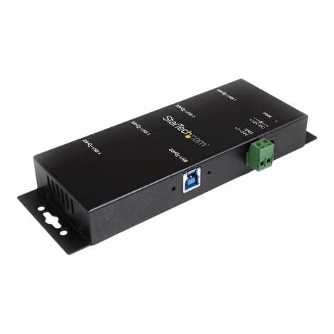 HUB Startech 4 Puertos USB 3.0 Montaje Industrial Black