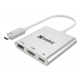 Adaptador Sandberg Conector USB Tipo C a HDMI USB