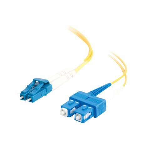 Cable C2G Fibra Optica 2 LC / 2 SC 9/125 1M Yellow