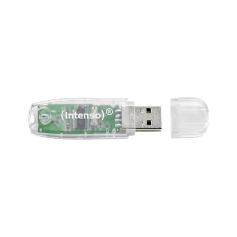 Memoria USB Intenso 32GB Rainbow Line Transparente