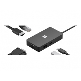 Puerto Replicador USB-C Microsoft HDMI + RJ45 + VGA + USB 3.1 + USB-C