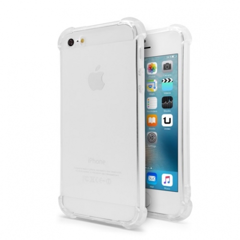 Funda Movil Back Cover Unotec TPU Shockproof Transparente para iPhone 5/5S/SE