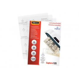 Funda Plastificar Fellowes 125 Micras A4 100H Brillo