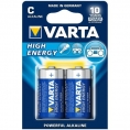 Pila Alcalina Varta High Energy Tipo C Pack 2